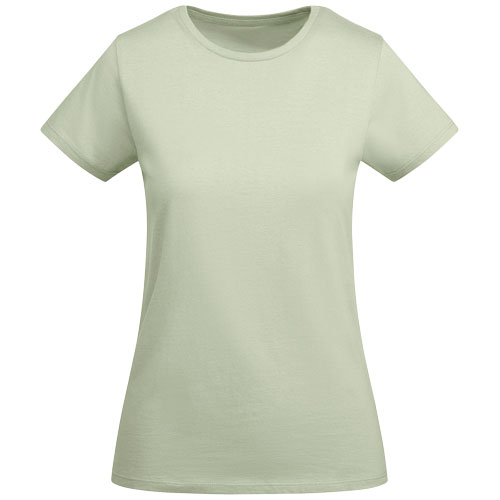 T-shirt personnalisé coton bio 175g femme Breda Roly Vert brume